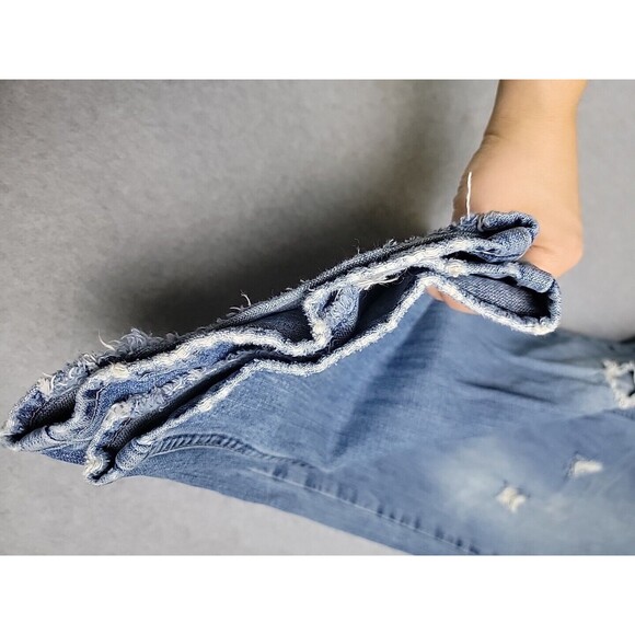 American Eagle Outfitters Jeans Mens 36 38x32 Straight Low Rise Distressed Blue - Picture 5 of 16